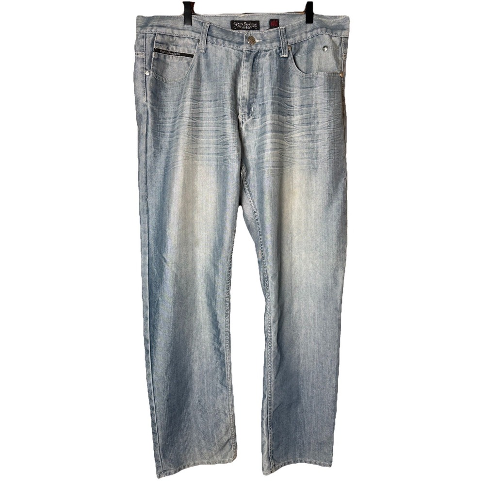 CULTURE REVOLUTION Mens Jeans Baggy Hip Hop Skater‎ Streetwear Denim 40x33